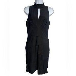 WHITE HOUSE‎ BLACK MARKET dress size 8 black dress sleeveless PERFECT 🖤